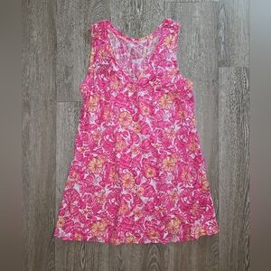 Lilly Pulitzer Pink and Yellow Floral Tunic